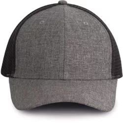   kp142 - Sapca - 6 panele - TRUCKER - [Silver Heather/Dark Grey]