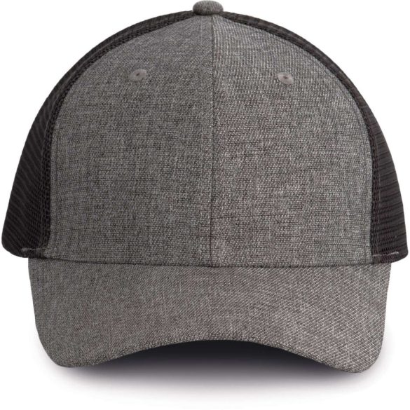 kp142 - Sapca - 6 panele - TRUCKER - [Silver Heather/Dark Grey]