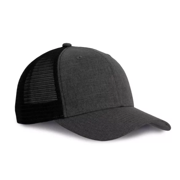 kp142 - Sapca - 6 panele - TRUCKER - [Silver Heather/Dark Grey]