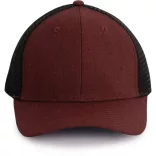 kp142 - Sapca - 6 panele - TRUCKER - [Tawny Port Heather/Black]