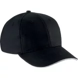 KP153-Sapca-din-bumbac-6-panele-SANDWICH-PEAK-BlackWhite