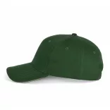 KP153-Sapca-din-bumbac-6-panele-SANDWICH-PEAK-Forest-GreenBeige