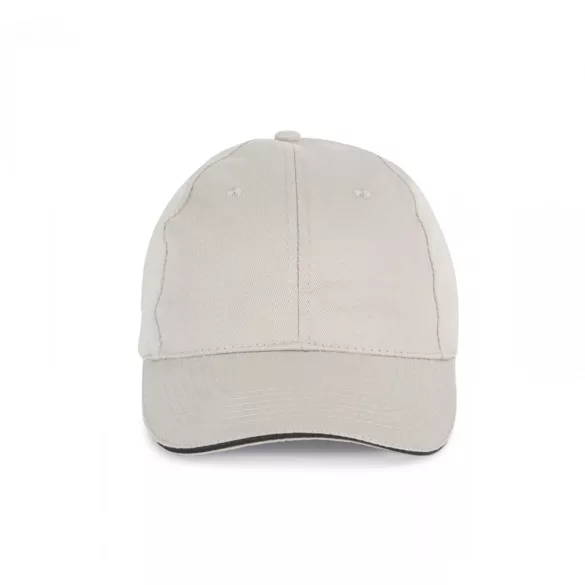 KP153-Sapca-din-bumbac-6-panele-SANDWICH-PEAK-Light-GreyDark-Grey