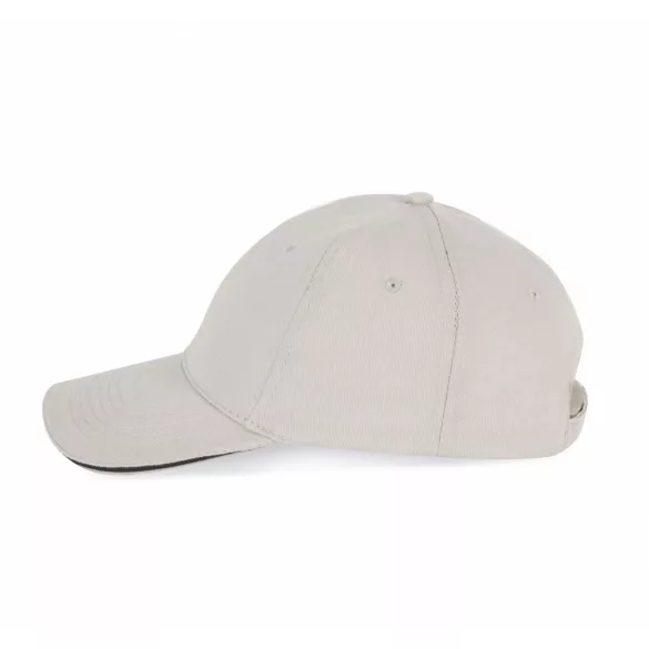 KP153-Sapca-din-bumbac-6-panele-SANDWICH-PEAK-Light-GreyDark-Grey