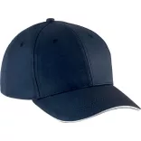 KP153-Sapca-din-bumbac-6-panele-SANDWICH-PEAK-NavyWhite