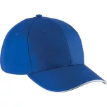 KP153-Sapca-din-bumbac-6-panele-SANDWICH-PEAK-Royal-BlueWhite