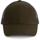 kp158 - Sapca - 6 panele - TRUCKER - [Dark Khaki/Dark Grey]