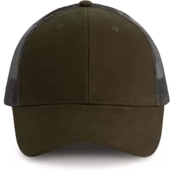kp158 - Sapca - 6 panele - TRUCKER - [Dark Khaki/Dark Grey]
