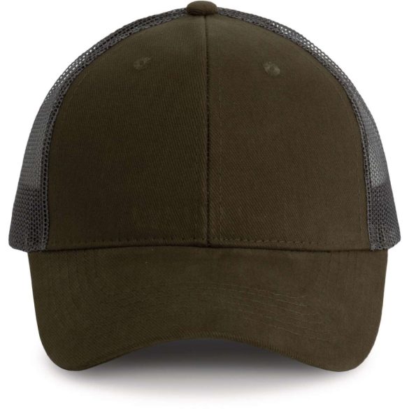 kp158 - Sapca - 6 panele - TRUCKER - [Dark Khaki/Dark Grey]
