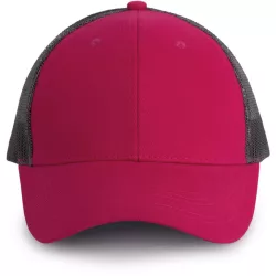 kp158 - Sapca - 6 panele - TRUCKER - [Fuchsia/Dark Grey]