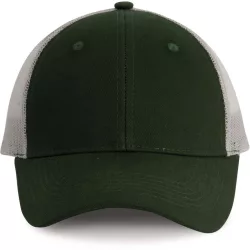   kp158 - Sapca - 6 panele - TRUCKER - [Forest Green/Light Grey]