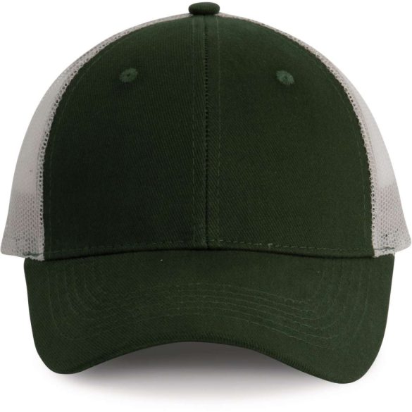 kp158 - Sapca - 6 panele - TRUCKER - [Forest Green/Light Grey]