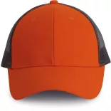 kp158 - Sapca - 6 panele - TRUCKER - [Spicy Orange/Dark Grey]