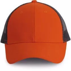   kp158 - Sapca - 6 panele - TRUCKER - [Spicy Orange/Dark Grey]