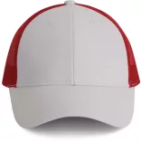 kp158 - Sapca - 6 panele - TRUCKER - [White/Red]