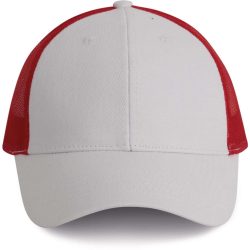 kp158 - Sapca - 6 panele - TRUCKER - [White/Red]