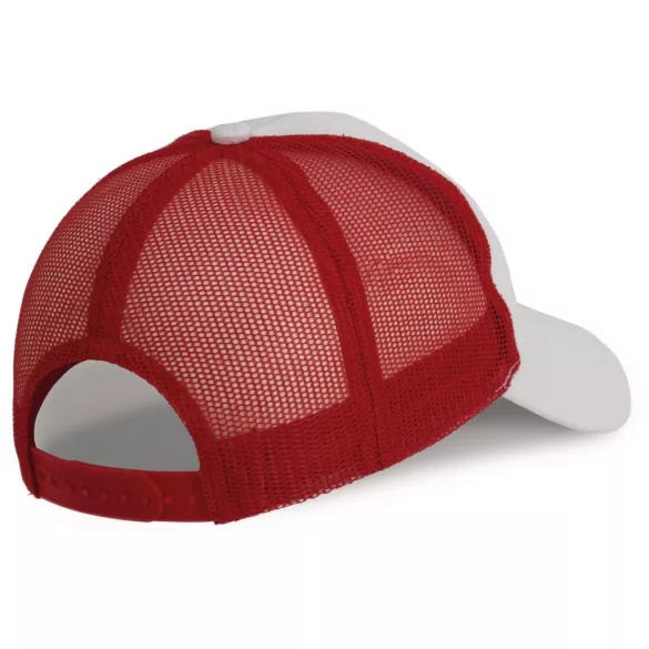 kp158 - Sapca - 6 panele - TRUCKER - [White/Red]