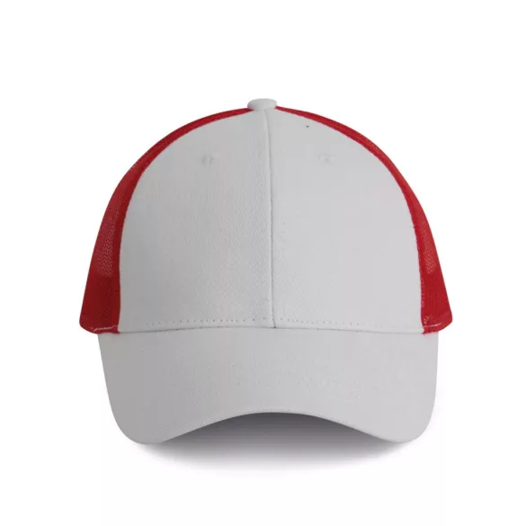 kp158 - Sapca - 6 panele - TRUCKER - [White/Red/Royal Blue]