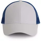 kp158 - Sapca - 6 panele - TRUCKER - [White/Royal Blue]