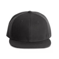 kp160 - Sapca - 6 panele - SNAPBACK - [Dark Grey/Dark Grey]