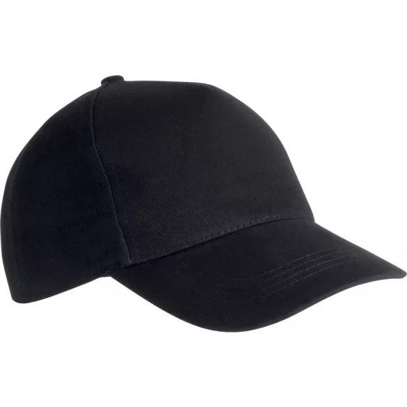 KP162-Sapca-din-bumbac-5-panele-HEAVY-COTTON-Black