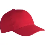 KP162-Sapca-din-bumbac-5-panele-HEAVY-COTTON-Red