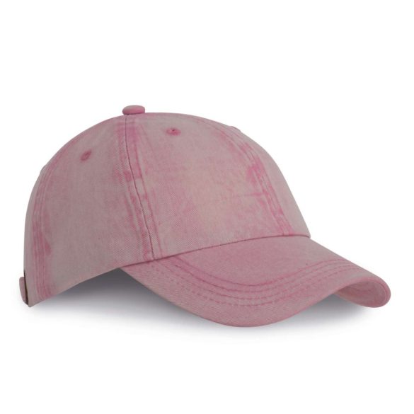 KP165 - Sapca din bumbac - 6 panele - VINTAGE - [Dark Pink Washed]
