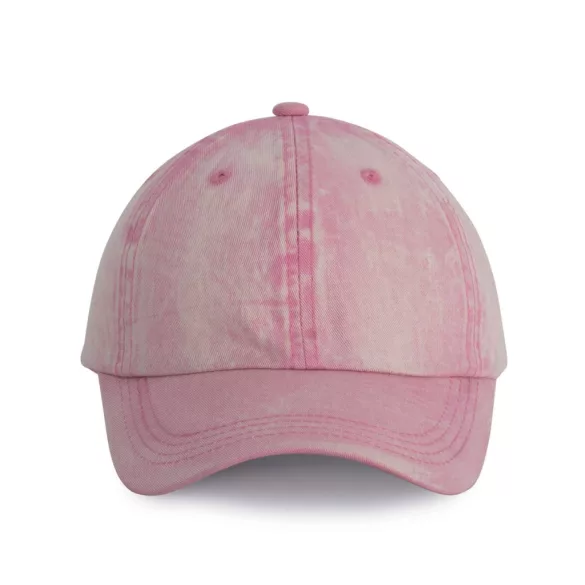 KP165 - Sapca din bumbac - 6 panele - VINTAGE - [Dark Pink Washed]