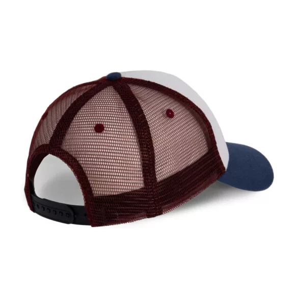 kp170 - Sapca - 5 panele - TRUCKER - [White/Indigo/Wine]