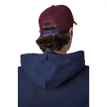 kp170 - Sapca - 5 panele - TRUCKER - [White/Indigo/Wine]