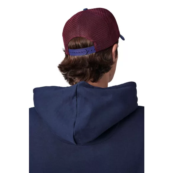 kp170 - Sapca - 5 panele - TRUCKER - [White/Indigo/Wine]