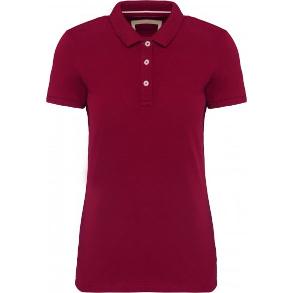 kv2207-Tricou-polo-adult-dama-KARIBAN-VINTAGE-Vintage-Dark-Red