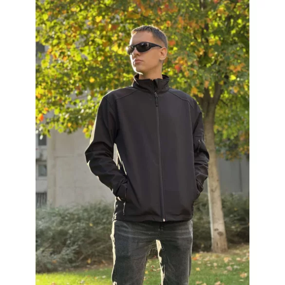 le800-Jacheta-softshell-de-barbat-Legend-Classic-3-Layer-Black