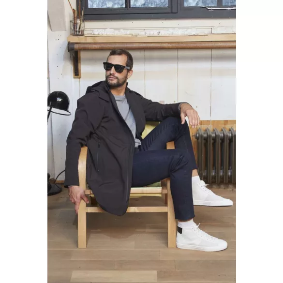 ne03793 - Palton softshell barbati Achille Neoblu [Deep Black]