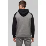 PA369-Hanorac-cu-gluga-barbati-ADULT-TWO-TONE-HOODED-SWEATSHIRT-Grey-H