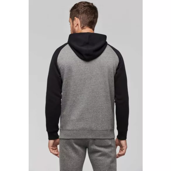 PA369-Hanorac-cu-gluga-barbati-ADULT-TWO-TONE-HOODED-SWEATSHIRT-Grey-H