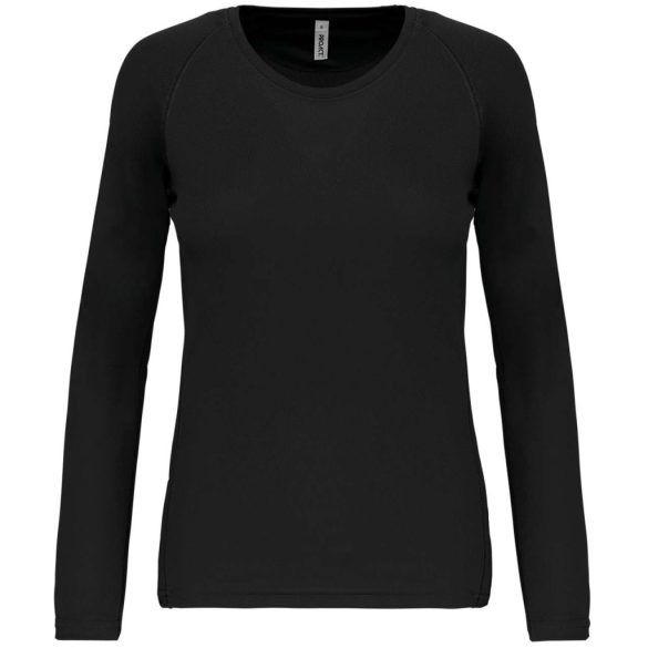 pa444 - Tricou sport cu maneca lunga adult dama - PROACT SPORT [Black]
