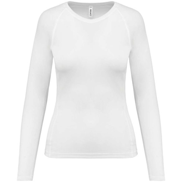 pa444 - Tricou sport cu maneca lunga adult dama - PROACT SPORT [White]