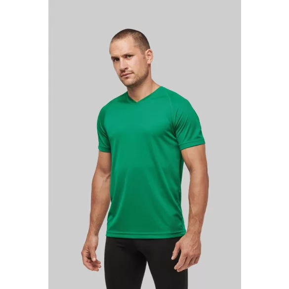 pa476fu-Tricou-sport-adult-barbat-PROACT-SPORT-V-NECK-Fuchsia