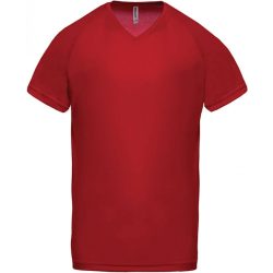 pa476re-Tricou-sport-adult-barbat-PROACT-SPORT-V-NECK-Red