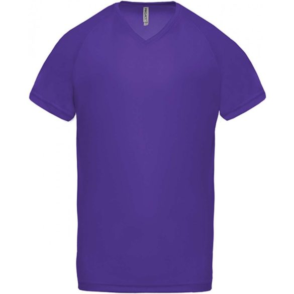 pa476vi-Tricou-sport-adult-barbat-PROACT-SPORT-V-NECK-Violet