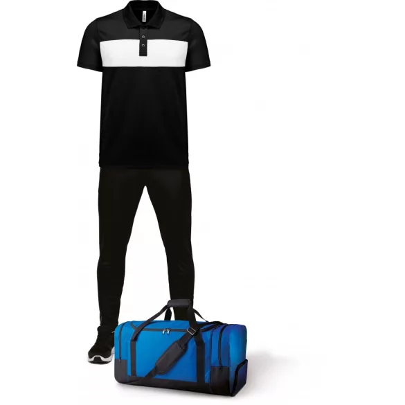 pa493-Tricou-polo-adult-barbat-PROACT-POLYESTER-Black-White