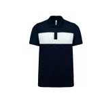 pa493-Tricou-polo-adult-barbat-PROACT-POLYESTER-Sporty-Navy-White