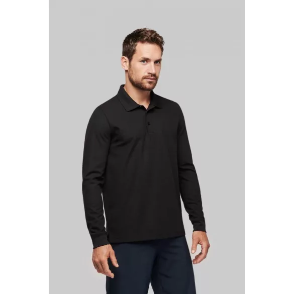 pa495-Tricou-polo-cu-maneca-lunga-adult-barbat-PROACT-COOL-PLUS-Sporty