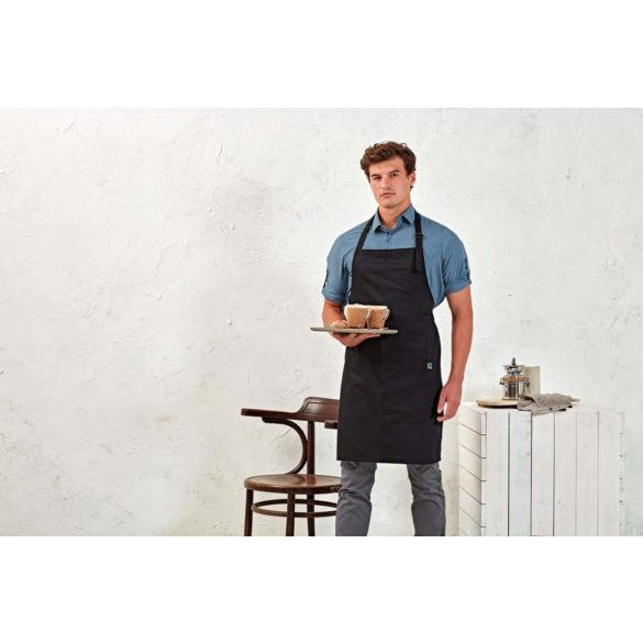 pr112 - Sort cu baveta din bumbac organic certified PREMIER - [Black]