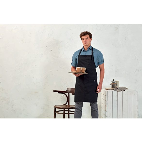 pr112 - Sort cu baveta din bumbac organic certified PREMIER - [Black]