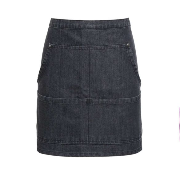 pr125 - Sort de brau cu cusatura de blug PREMIER - [Black Denim]