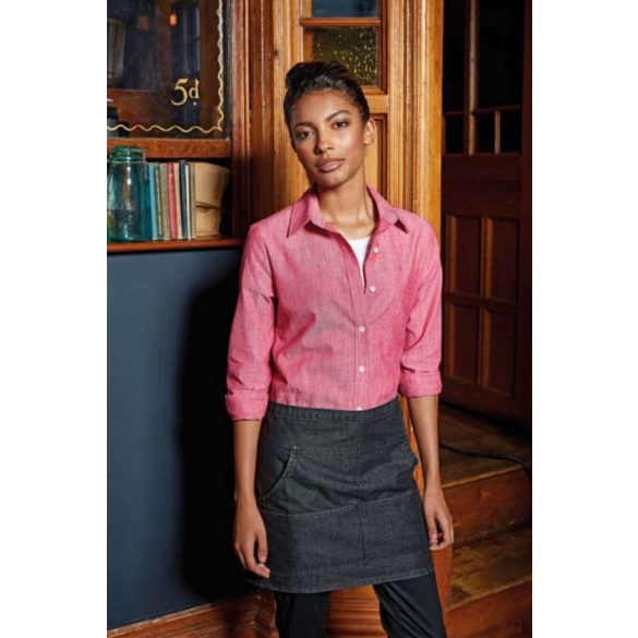 pr125 - Sort de brau cu cusatura de blug PREMIER - [Black Denim]