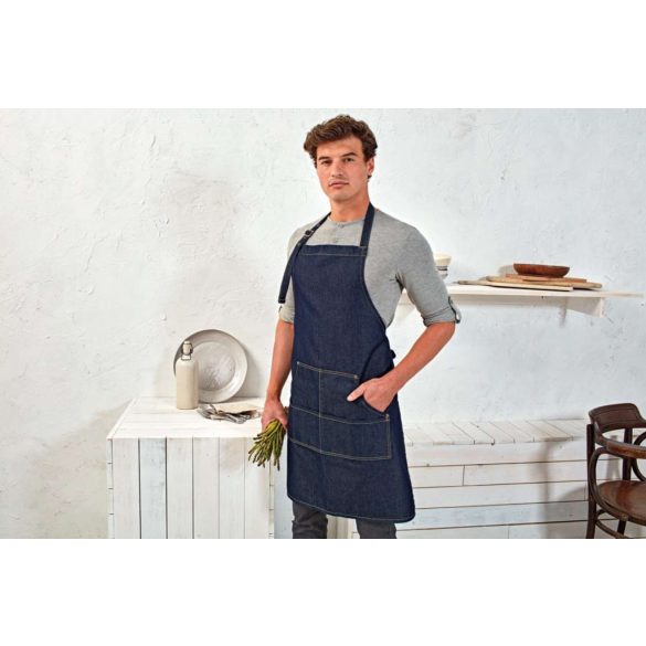 pr126 - Sort cu baveta si cusatura de blug PREMIER - [Black Denim]