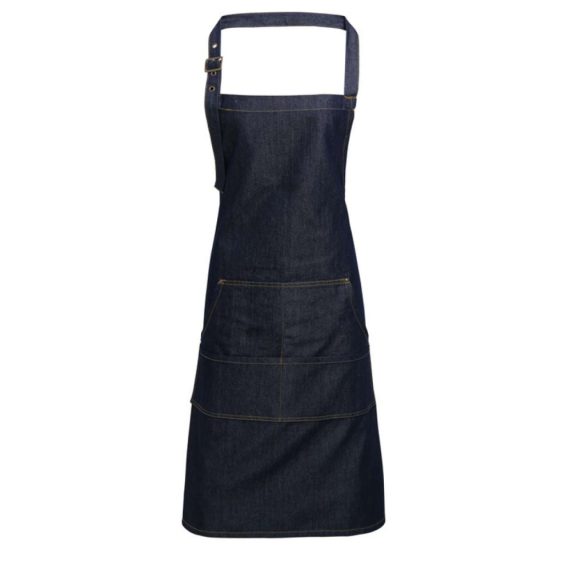 pr126 - Sort cu baveta si cusatura de blug PREMIER - [Indigo Denim]